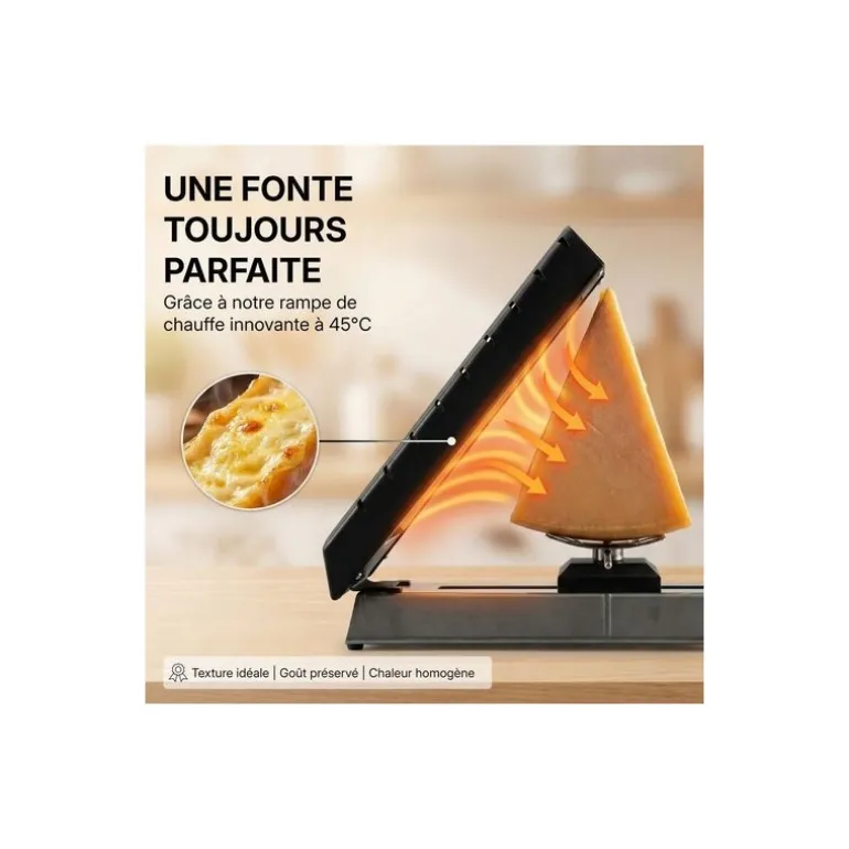 Appareil à raclette brezière Compact Pro 1/6 meule