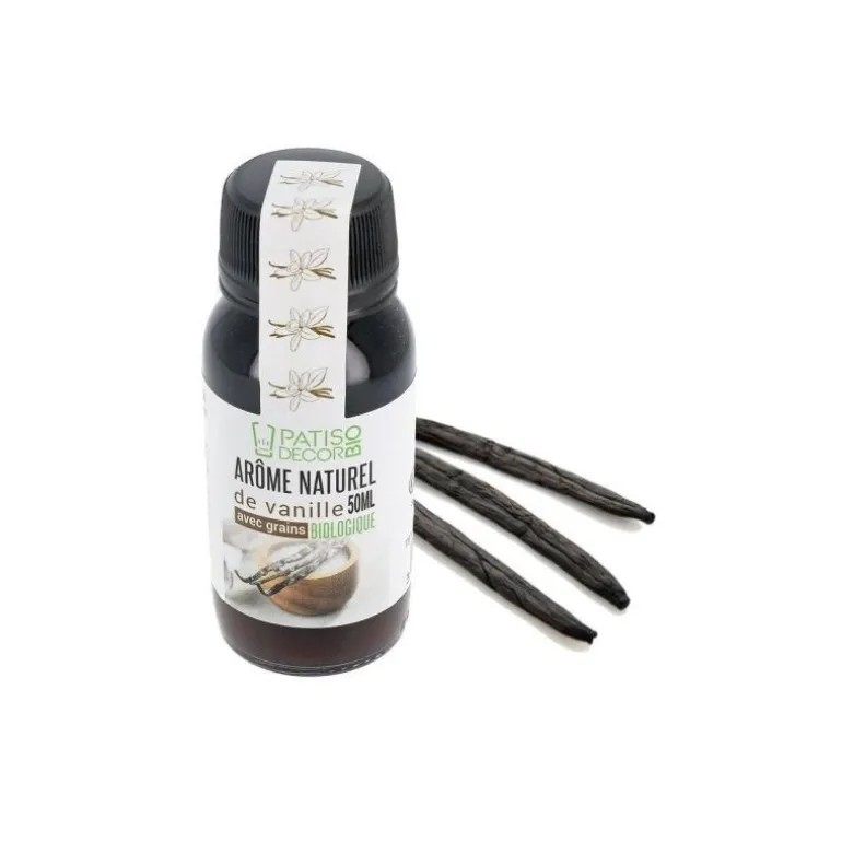 Arôme naturel bio de vanille avec graines 50 ml