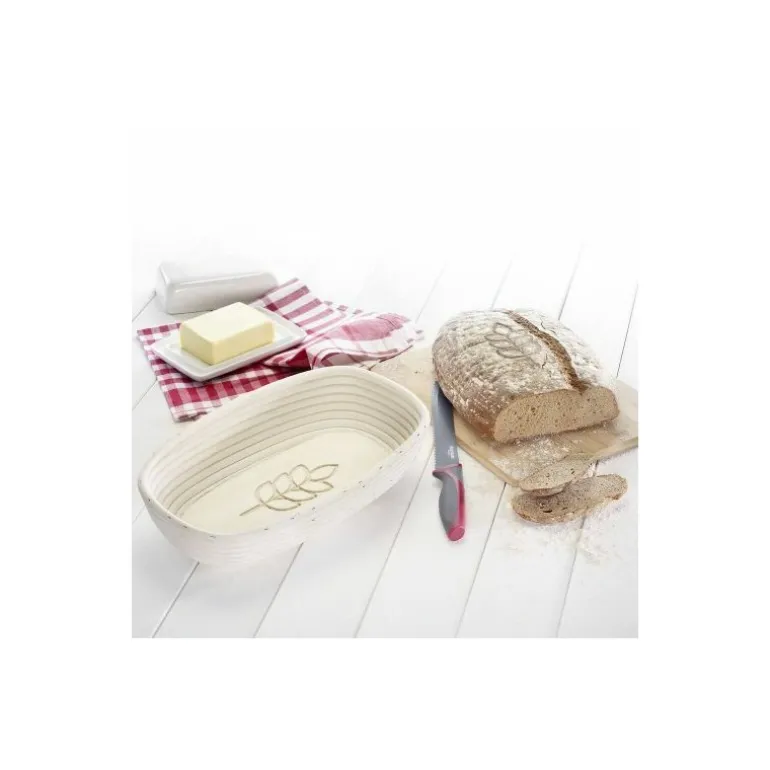 Banneton ovale entoilé 34 cm