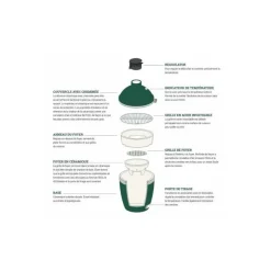 Barbecue Kamado Big Green Egg Medium
