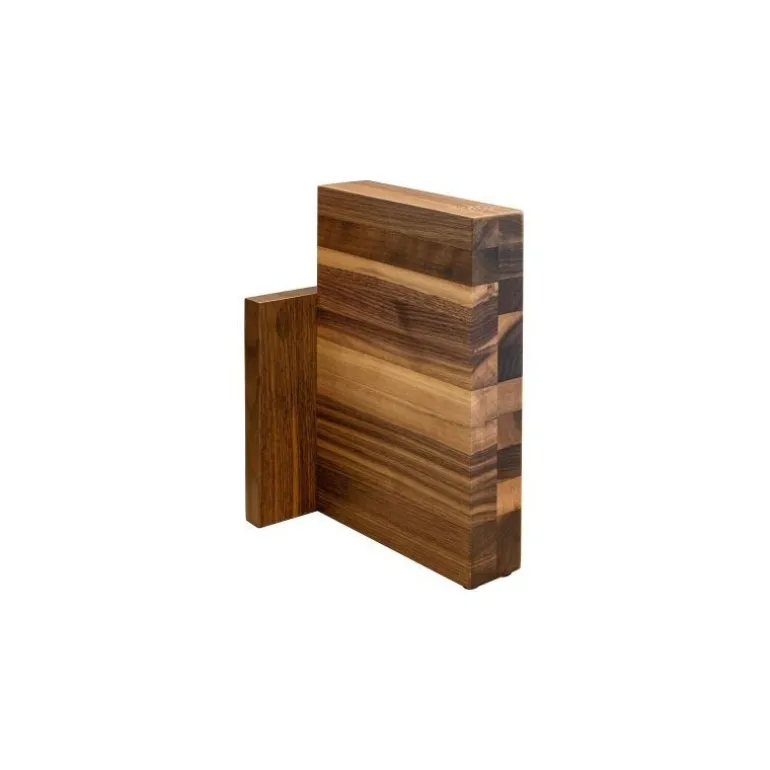 Bloc couteau magnétique noyer