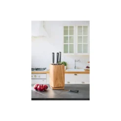 Bloc couteaux carré rotatif bois d'acacia