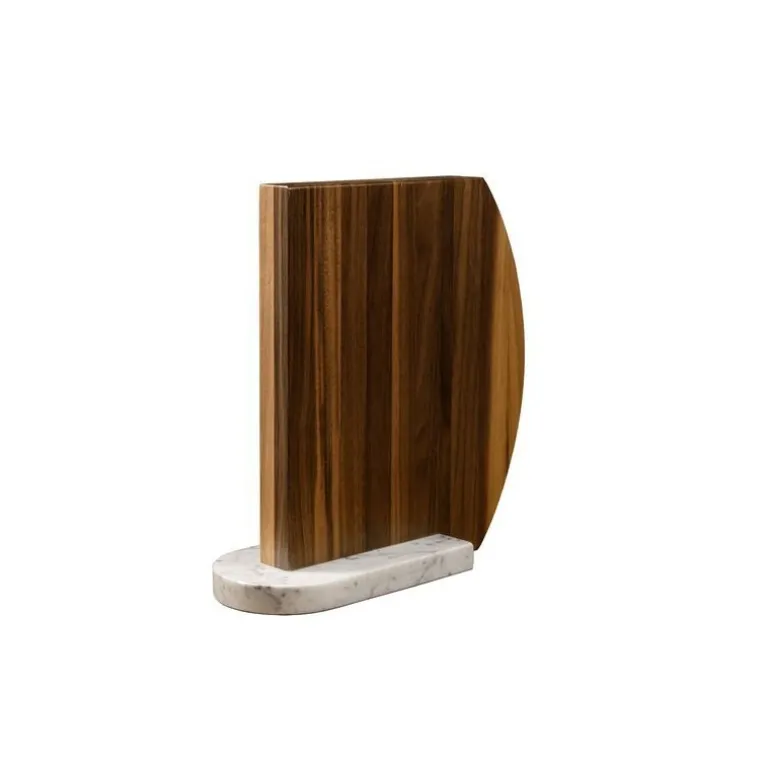 Bloc couteaux magnétique "Carrara" noyer