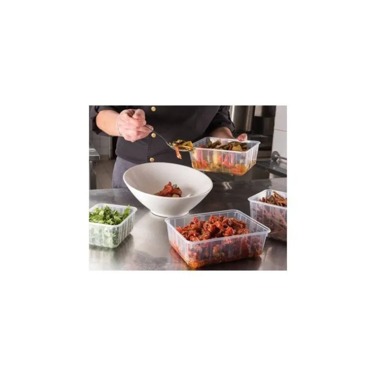 Boite Carty transparente avec couvercle 45 cl - Lot de 25