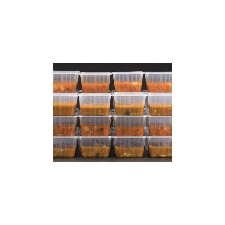 Boite Carty transparente avec couvercle 45 cl - Lot de 25