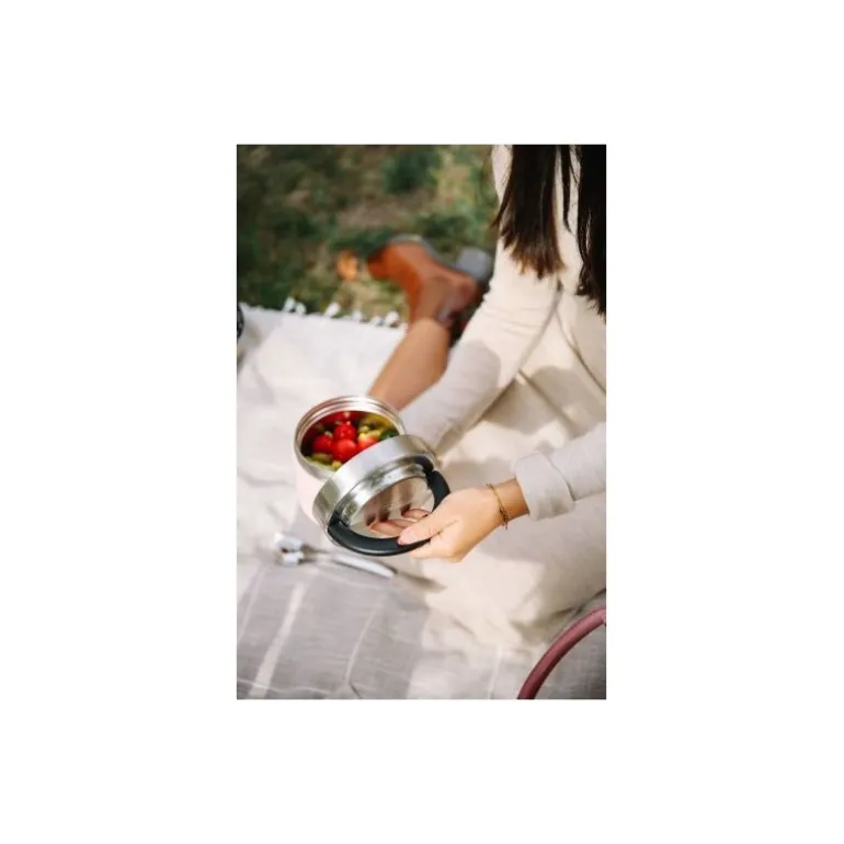 Boite repas isotherme rose pastel 85 cl