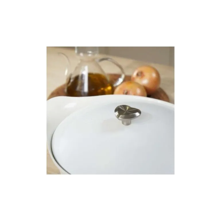 Bouton cœur argent cocotte Cookut