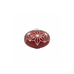 Bouton pour incroyable cocotte rouge passion géométrique