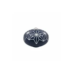 Bouton pour incroyable cocotte bleu myrtille géométrique