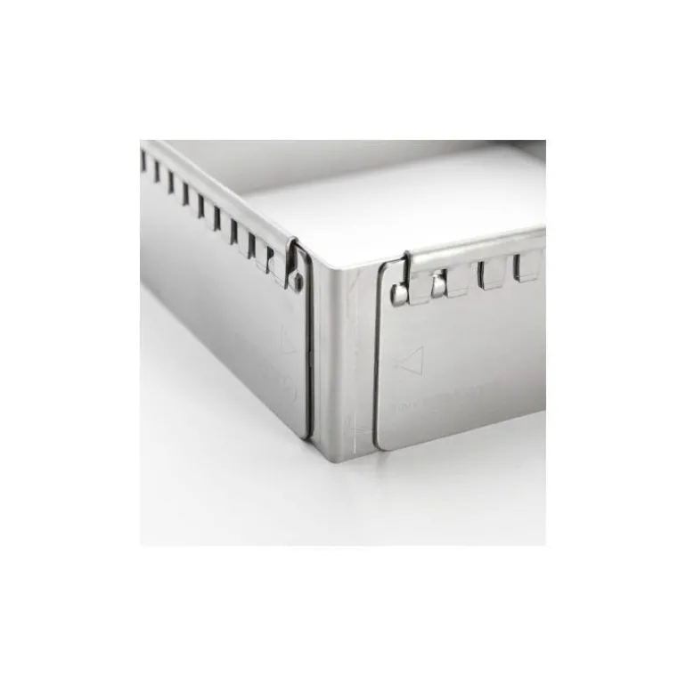 Cadre rectangulaire extensible inox de 16 à 30 cm