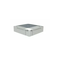 Cadre rectangulaire extensible inox de 16 à 30 cm