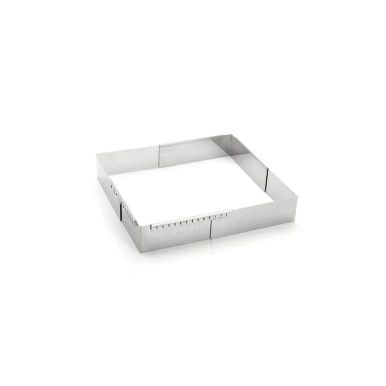 Cadre rectangulaire extensible inox de 16 à 30 cm