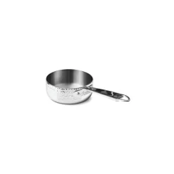 Casserole basse trilply inox miroir martelé ø 20 cm