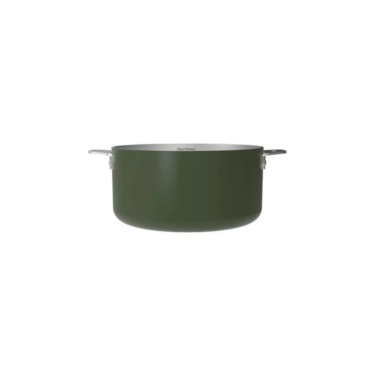 Casserole inox La Merveilleuse vert fougère Ø 20 cm