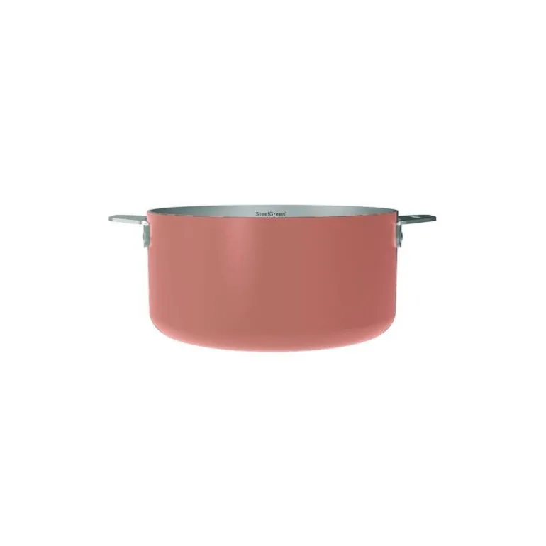 Casserole inox La Merveilleuse rose guimauve Ø 20 cm