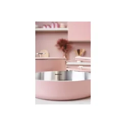 Casserole inox La Merveilleuse rose guimauve Ø 20 cm