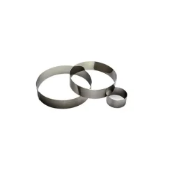 Cercle à mousse inox ø 7,5x4cm