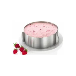 Cercle à pâtisserie inox réglable ø 16 à 30 cm