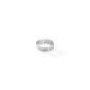 Cercle à tarte perforé bord droit inox Ø8,5 x 2 cm