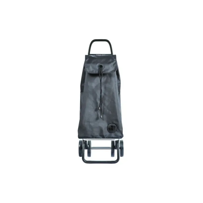 Chariot de courses 4 roues pliable gris