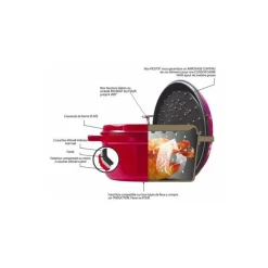 Cocotte en fonte ovale noire 33 cm