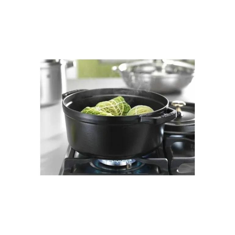 Cocotte en fonte ovale noire 41 cm