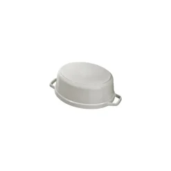 Cocotte en fonte ovale truffe blanche Ø 29 cm