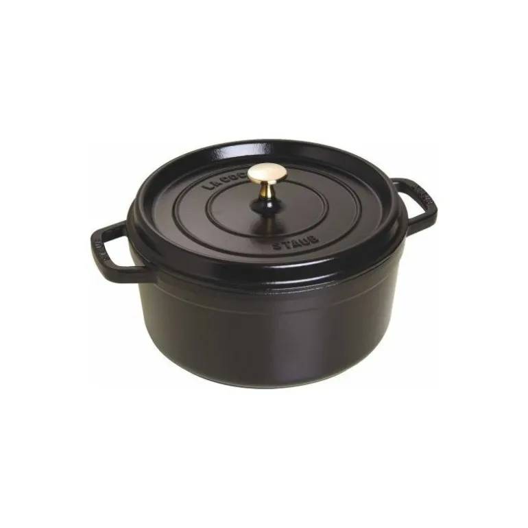 Cocotte en fonte ronde noire ø 26 cm