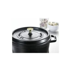 Cocotte en fonte ronde noire ø 24 cm