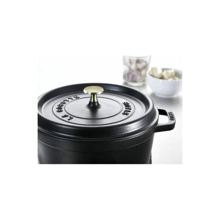Cocotte en fonte ronde noire ø 24 cm