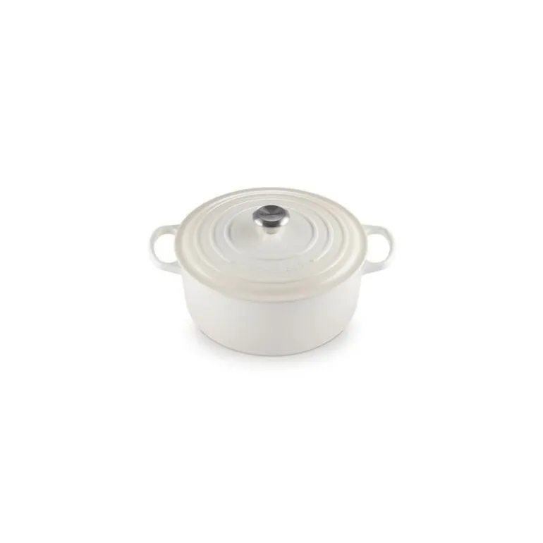 Cocotte en fonte ronde Signature meringue 28 cm