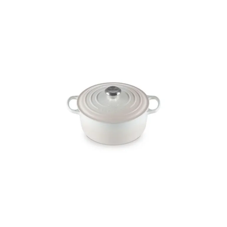 Cocotte en fonte ronde Signature meringue 24 cm