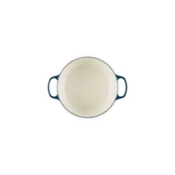 Cocotte en fonte ronde Signature bleu nuit 28 cm