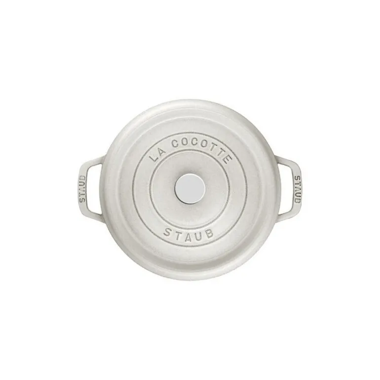 Cocotte en fonte ronde truffe blanche Ø 24 cm