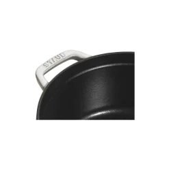 Cocotte en fonte ronde truffe blanche Ø 24 cm