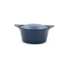 Cocotte fonte d'aluminium bleu myrtille Ø 24 cm