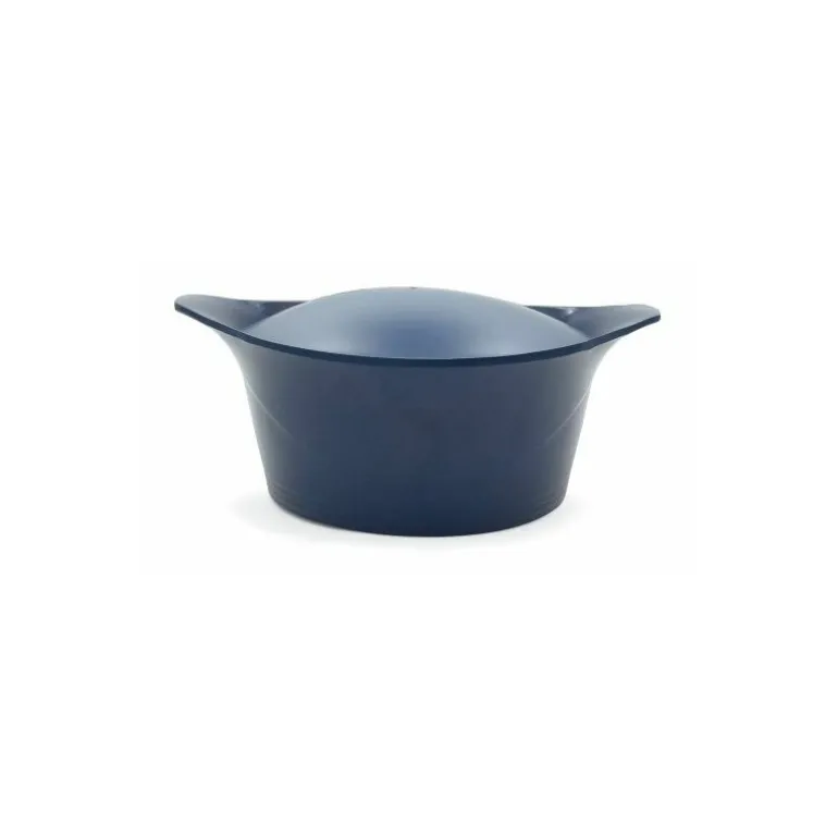 Cocotte fonte d'aluminium bleu myrtille Ø 24 cm