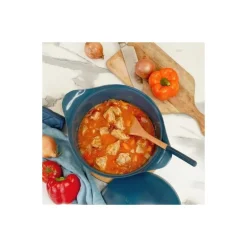 Cocotte fonte d'aluminium bleu myrtille Ø 28 cm