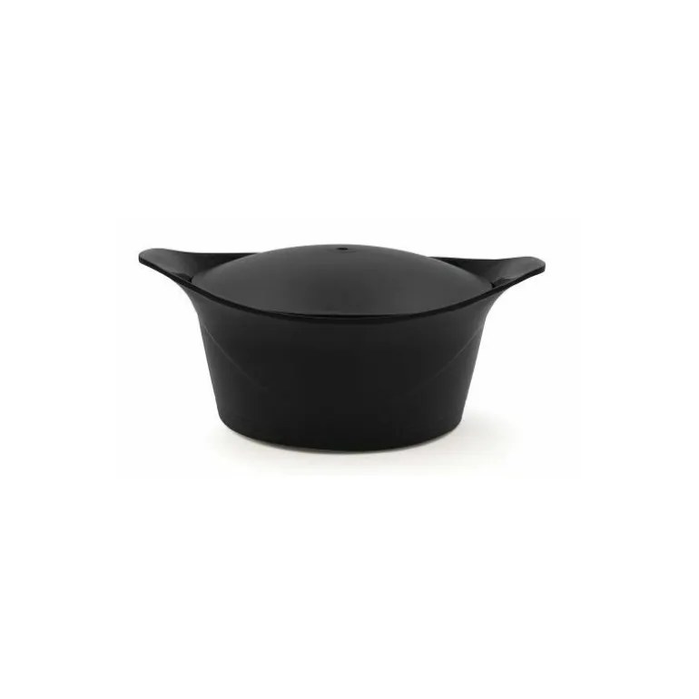 Cocotte fonte d'aluminium noir graphite Ø 24 cm