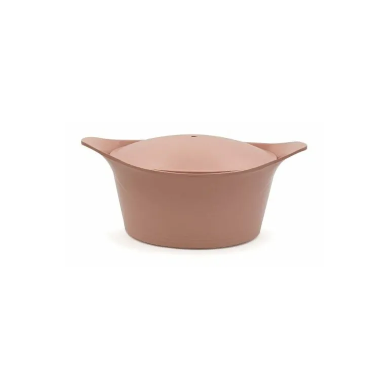 Cocotte fonte d'aluminium rose guimauve Ø 24 cm