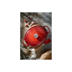 Cocotte fonte signature ovale cerise ø 35 cm
