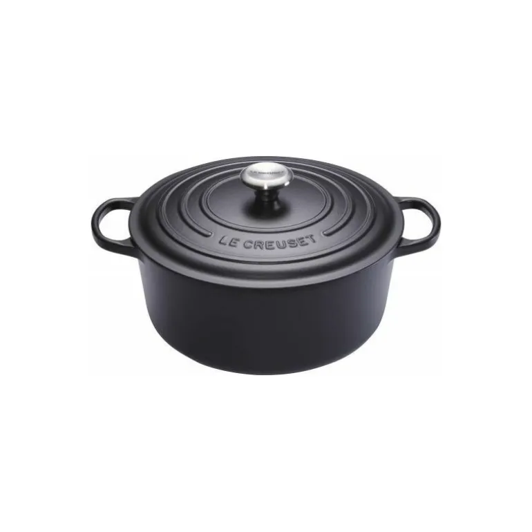 Cocotte fonte signature ronde noire ø 20 cm