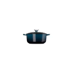 Cocotte fonte Signature ronde bleu nuit Ø 20 cm