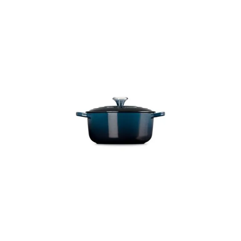 Cocotte fonte Signature ronde bleu nuit Ø 20 cm