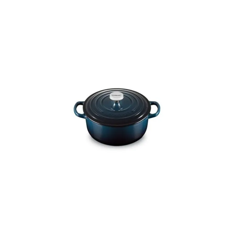 Cocotte fonte Signature ronde bleu nuit Ø 20 cm