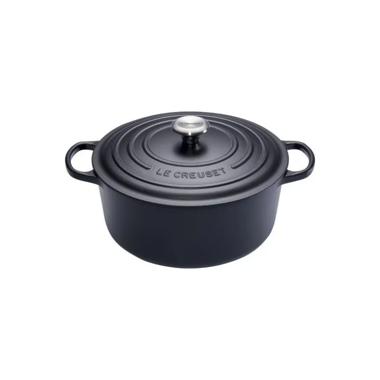 Cocotte fonte Signature ronde noire ø 28 cm