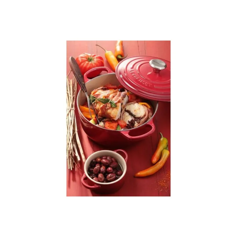 Cocotte fonte Signature ronde cerise ø 24 cm