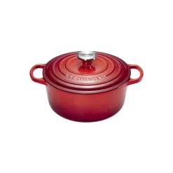 Cocotte fonte signature ronde cerise ø 28 cm