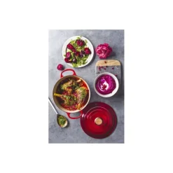 Cocotte fonte signature ronde cerise ø 28 cm