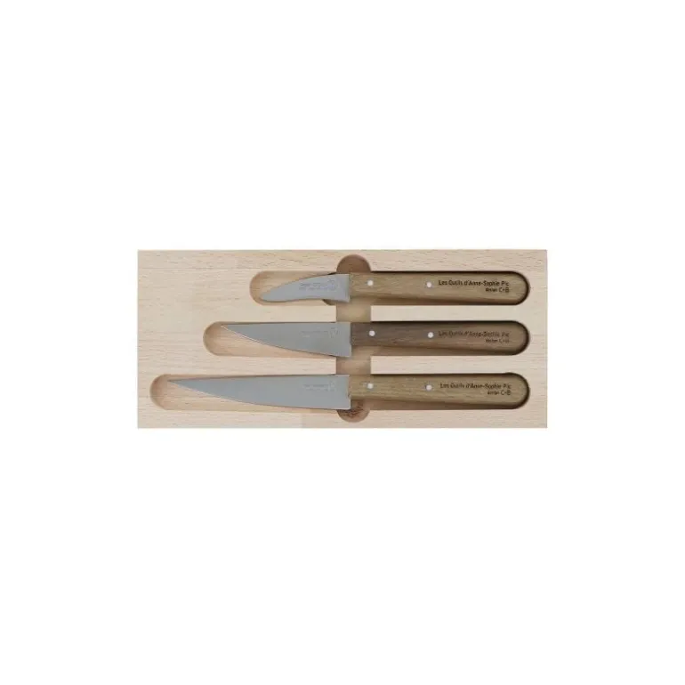 Coffret 3 couteaux d'office Ecook Anne-Sophie Pic